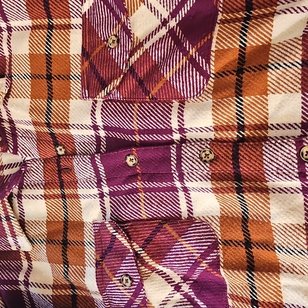 Natural Reflections Plaid Shirt Size M - Picture 5 of 5